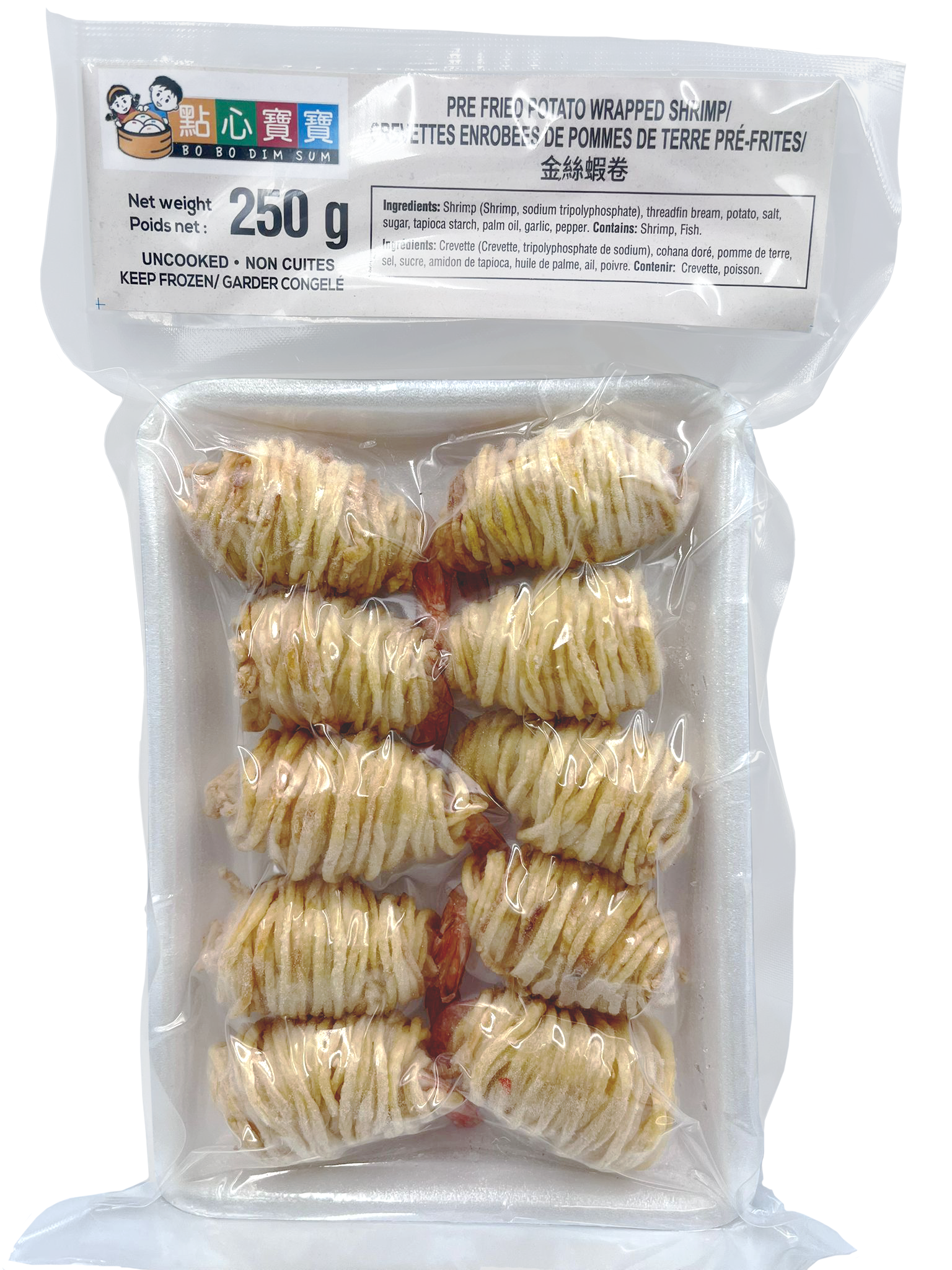 Potato Wrapped Shrimp